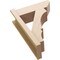 Ekena Millwork 8-in W x 22-in D x 30-in H Balboa Slat Rough Cedar Woodgrain TimberThane Outlooker, Primed Tan OUTUR080X22X30BOA24RCPR - alternate 2